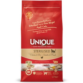 Resim Unique Kısırlaştırılmış Kedi Maması Tavuklu 1,5 Kg 