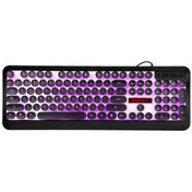 Resim Xindoker Retro Buharlı Usb Oyun Klavyesi - 104 Tuşlu, Arka Aydınlatmalı, Sessiz Ve Ergonomik Tasarım 