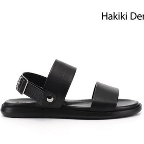 Resim Gönderi(R) Gönderi R Erkek Siyah Tokalı Hakiki Deri Comfort Sandalet Dyma83242829 