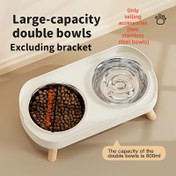 Resim 2 Adet Ayaklıklı Evcil Hayvan Kabı - Büyük Kapasiteli Kedi ve Köpek Mama & Su Kabı, Yer Tasarruflu Tasarım, Devrilmeye Karşı Çözüm – İdeal Noel Cadılar Bayramı Hediyesi, Şık Paslanmaz Çelik Modern Besleyici Kolay Temizlenebilir Pet Tabakları, -Devrilmeli Mama Kabı, Minimalist Aksesuar, Çağdaş PET EKİPMANLARI Dayanıklı Paslanmaz Çelik 