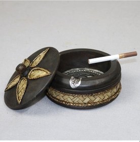 Resim Createtech Zanaat Yaratıcı Tay Tarzı Suntek Küllük Kapaklı Ahşap Hc 