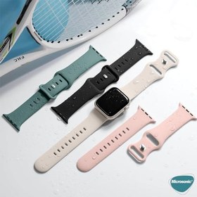 Resim Microsonic Apple Watch Series 8 41mm için Kordon ActiveFlex Wristband Koyu Pembe [Watch Series 8 41mm ile Uyumlu Kordon - Pembe] 