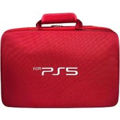 Resim Mengtuo Ps5 Kamuflaj Oyun Konsolu Sert Kabuklu Yeni Saklama Çantası Kırmızı 