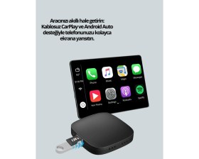 Resim Eco Lounge 5.8ghz Wifi Destekli Kablosuz Android Auto Dönüştürücü 