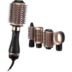 Resim woodhub Çok fonksiyonlu elektrikli saç fırçası, kurutma ve şekillendirme kolaylığı sağlar 