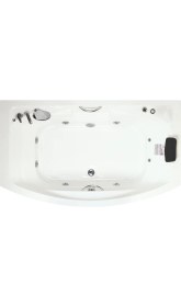 Resim Beverly Hılls Jakuzi 170x100x80 H:55 Bonus Hidromasaj Sistemli Küvet (Gövde + Metal Ayak + Ön-yan Panel) 