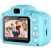 Resim Xiyyadms Mavi Mini Çocuk Dijital Kamerası 720p Video Fotoğraf Çekimi + 8g Hafıza Kartı, 3 Yaş Ve Üstü İçin Güvenli 