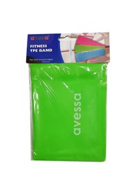 Resim Yeşil Orta Direnç Pilates Yoga Spor Egzersiz Direnç Lastiği 1500x15x0,4 Mm Yeşil 
