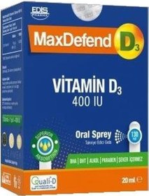 Resim Maxdefend Vitamin D3 400 Iu Oral Sprey 20 Ml 
