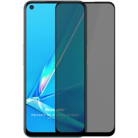 Resim Oppo A72 Privacy 5d Gizlilik Filtreli Cam Ekran Koruyucu Siyah 