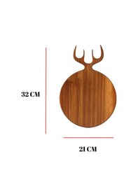 Resim Akasya Kesme Tahtası & Sunum Tahtası 21x32x1,5 Cm Siyah 