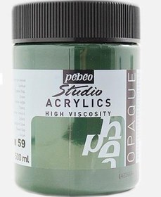 Resim Pebeo Studio Yüksek Viskoziteli Akrilik Boya 500 Ml Sap Green 59 Diğer Renkler 