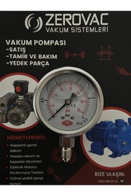 Resim SIMGA 0-2,5 Bar Çap Ø52 Mm Alttan Bağlantılı Gliserinli Manometre 
