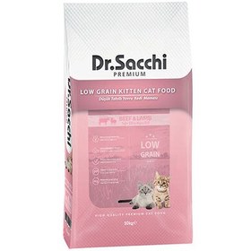 Resim Dr. Sacchi Kitten Biftek ve Kuzu Etli Yavru Kedi Maması 10 Kg 