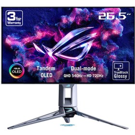 Resim ASUS ROG Swift OLED PG27AQWP-W 26.5 inç 540Hz 2K QHD 0.02ms 720Hz HD Dual Mode Gaming Monitör 