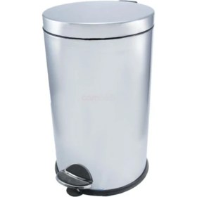 Resim Paslanmaz Çöp Kovası, Pedallı, 3l, Şık ve Kullanışlı Ev ve Ofis Gereçleri 
