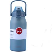 Resim Büyük Kapasiteli Paslanmaz Çelik Açık Spor Seyahat Sürahisi Pipetli Taşınabilir Su Bardağı 