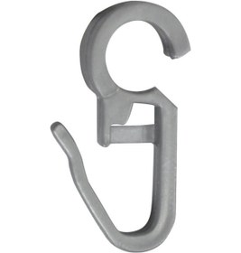 Resim Rustik Perde Klipsi 50 Adet Gri Renk 