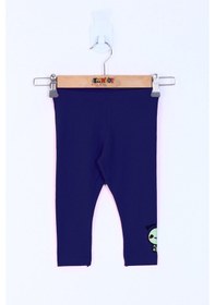 Resim Toontoy Kids Toontoy Kız Çocuk Dino Nakışlı Tayt Lacivert 