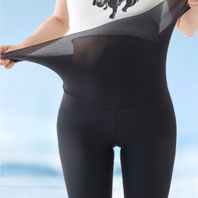 Resim 1 adet kadın yazlık beş çeyrek pantolon, günlük kullanım için ultra ince dikişsiz tayt 