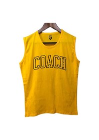 Resim Top Glory Coach Baskılı Kolsuz Sporcu T-shirt Tank Top Sporcu Fitness Atlet 