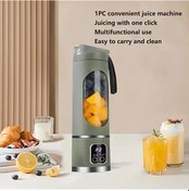 Resim Willowhaven Kompakt 3ü1 Portatif Blender Ve Meyve Sıkacağı - Yeşil - Usb Şarjlı, Dijital Ekran, Paslanmaz Çelik Bıçaklar, Kamp Ve Seyahat İçin 