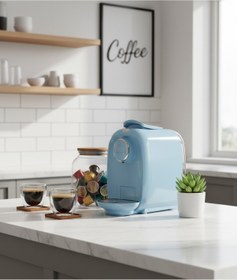 Resim Tchibo Cafissimo Cafissimo Picco Blue (Mavi) Otomatik Kapsül Kahve Makinesi (ithalatçı garantili) 