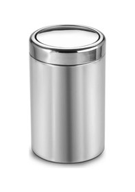 Resim Dayco Döner Kapaklı 430 Kalite Krom Çöp Kovası 8 L Gri 