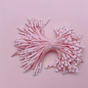 Resim 8Cm Silah Şeklinde 100 Adet Etiket, Siyah İpler ve Beyaz Plastik Fermuarlarla - Yüksek Kaliteli Giyim Etiketi İpleri, Hediyeler ve Kağıt Ürünleri İçin Uygundur. 