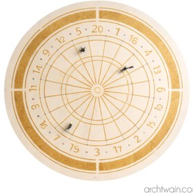 Resim Manyetik Dart Naturel - Siyah / Metal / 110 cm 