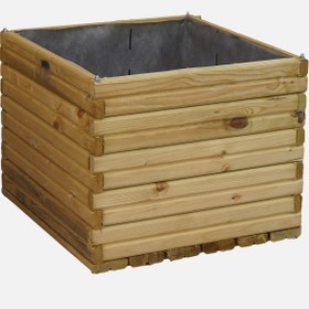 Resim Enta Ahşap Kare Saksı 43 cm 