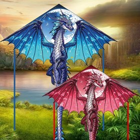 Resim Mitolojik Buz Ejderha Uçurtması - 3D Kesim, Dayanıklı Polyester Lif, Dış Mekan Plaj ve Park Eğlencesi İçin Uygun, Yaratıcı Tatil Hediye Fikri, Noel için Mükemmel Seçim, İdeal Şükran Günü Hediyesi 