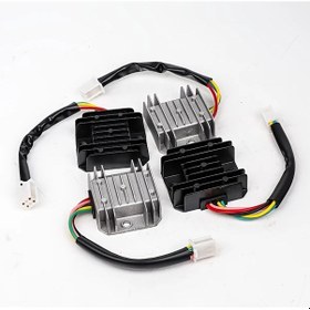 Resim Hightower 4 Tel Diod Siyah 12v 4/5 Pin Alüminyum Voltaj Regülatörü Aşırı Voltaj Korumalı Gy6 Cg Cb 