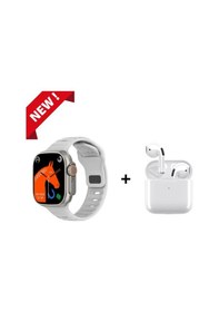 Resim Vilya Watch 8 Ultra Smart Watch 49mm + Bluetooth Kulaklık Akıllı Saat Uyumlu 