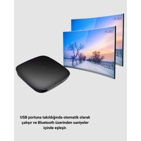Resim Android Auto Kablosuz Dönüştürücü Hızlı Eşleşme ve Sesli Asistan Destekli Tdms-07 