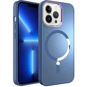 Resim İphone 13 Pro Uyumlu Magsafe Wireless Şarj Özellikli Zore Stil Kılıf-sierra Mavi Sierra Mavi 