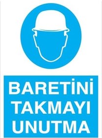 Resim Baretini Takmayı Unutma Uyarı Tabelası - 35x50 Alüminyum Kompozit Panel - KKB12 