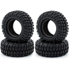 Resim Samdoo 1/24 Axial Scx24 90081 Axı00005 C10 Axı00006 Axı00002 Uyumlu 4 Adet Kauçuk Rc Araba Lastiği C Tipi - 54mm Çap X 18mm Genişlik 