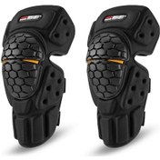 Resim Bisiklet, Dağcılık Ve Kayak İçin Neopren & 43 Eva & 43 Pvc Dikişli Eklem Koruyucu Bilekli Dizlikler 2 Adet Siyah Siyah 