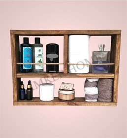 Resim IMKER HOME Dekoratif Özel Tasarım Banyo Dolabı Çok Amaçlı Ahşap Duvar 