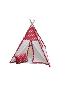 Resim Conconbebe Kırmızı Yıldız Desenli Çocuk Oyun Çadırı Oyun Evi 