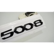 Resim Dk Tuning Peugeot 5008 Ön Kaput Ve Bagaj 20-22 Parlak Siyah Yazı 