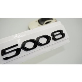 Resim Dk Tuning Peugeot 5008 Ön Kaput Ve Bagaj 20-22 Parlak Siyah Yazı 