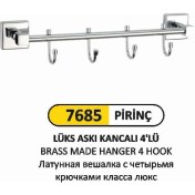 Resim Arı Metal Lüks Askı Kancalı 4 Lü Prinç 