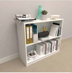 Resim Rafkestir Alina Suntalam Kitaplık Ufak Boy Beyaz ( Parlak ) 