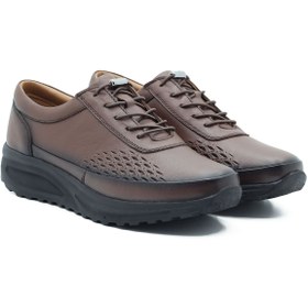 Resim Barmea Hakiki Deri Kadın Günlük Yürüyüş Ayakkabısı - 865 Kahve 