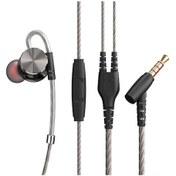 Resim Qkz Dm10 Metal Matkaplı Kablolu Kulaklık: Ergonomik, 12mm Hoparlör, Mikrofonlu, 3.5mm, Gri Dm10 DM10 