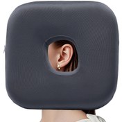 Resim Yan Yatarken Kullanım İçin Kulak Delikli Kulak Yastığı - %100 Polyester, CNH ve Kulak Ağrısını Hafifletir, Basınç Ülserlerini Azaltır, Seyahat Dostu, Gri, Sadece Elde Yıkama, Rahat Uyku Yardımcısı | Yumuşak Doku Tasarımı | Yüksek Konforlu Yapı, Yan Yatanlar İçin 