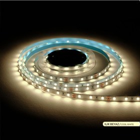 Resim ACK Şerit LED 60 Led'li 4000K Ilık Beyaz 7W 5 Metre AS01-008 