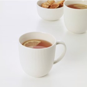 Resim IKEA Ofantlıgt 2'li Beyaz Kupa Fincan 310 Ml 